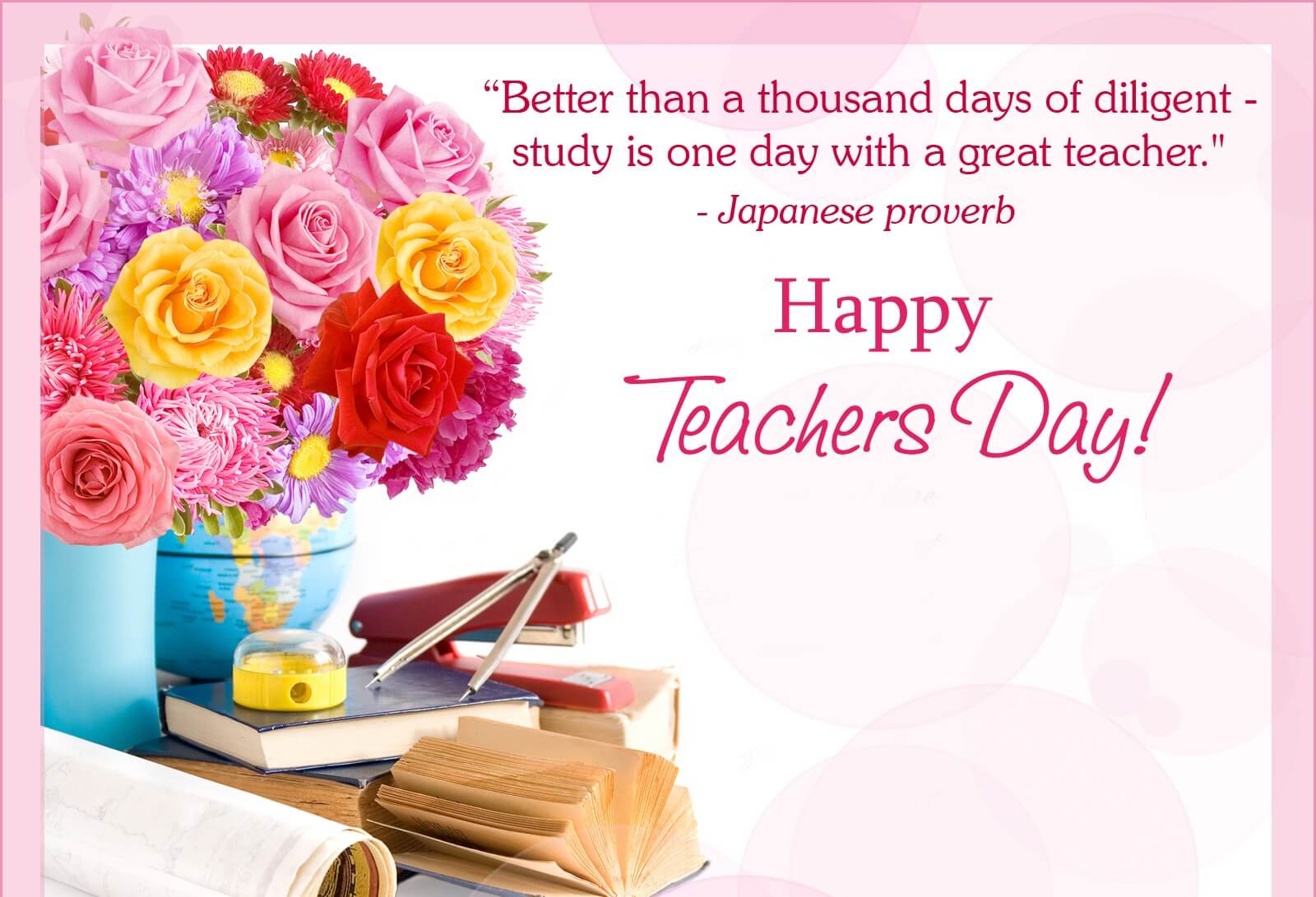 Happy Teachers Day Quotes Proverb Wallpaper