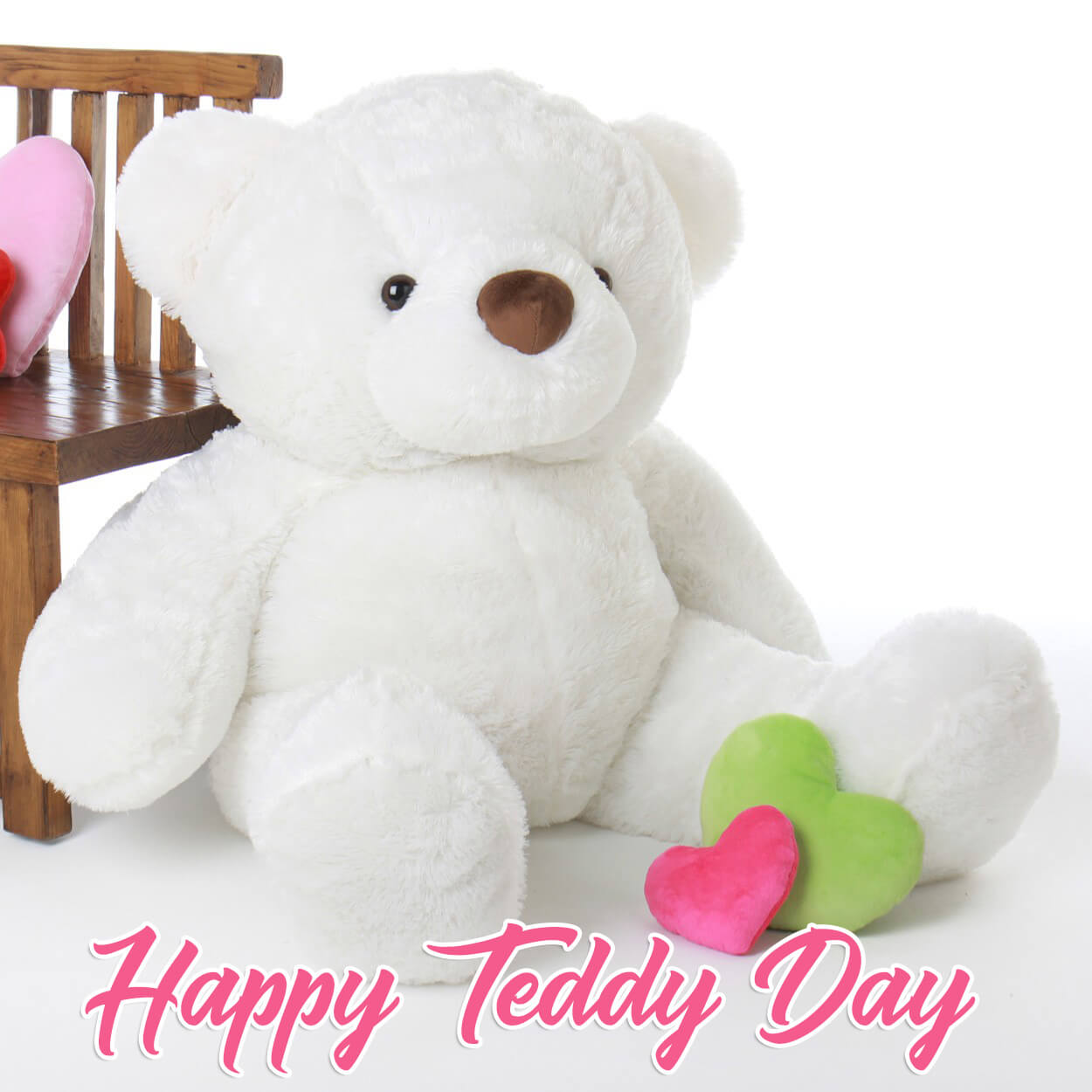 Happy Teddy Day Wishes Cute Bear Large Image Background Hd Wallpaper